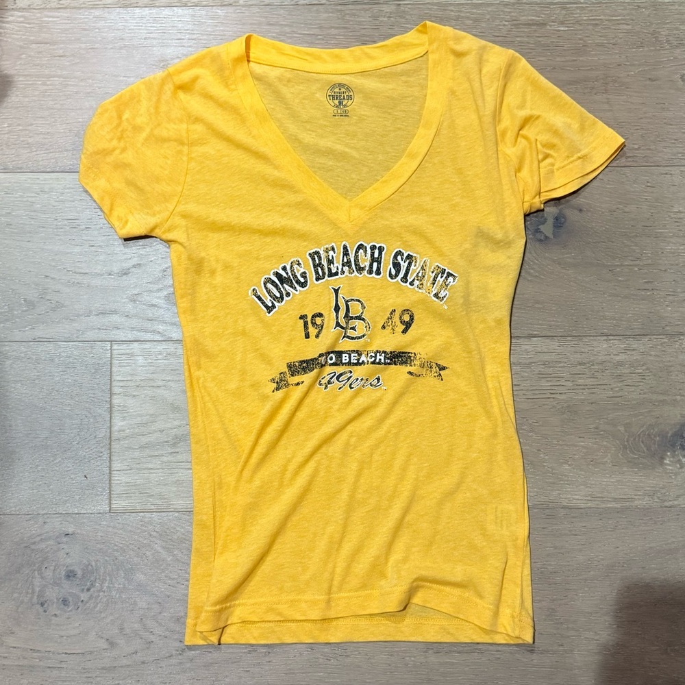 Rivalry Threads Yellow V-Neck Tee